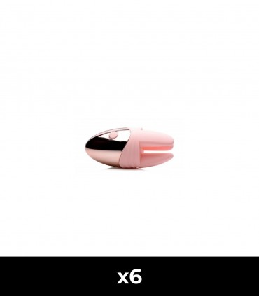 PACK OF 6 CARESS USB SILICONE ROTATING MASSAGERS