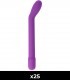 Lot de 25 vibromasseurs Caress G-Spot violets
