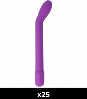 Lot de 25 vibromasseurs Caress G-Spot violets