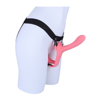 ARNÉS TWINY STRAP-ON DOBLE VIBR SILICONA LÍQUIDA USB