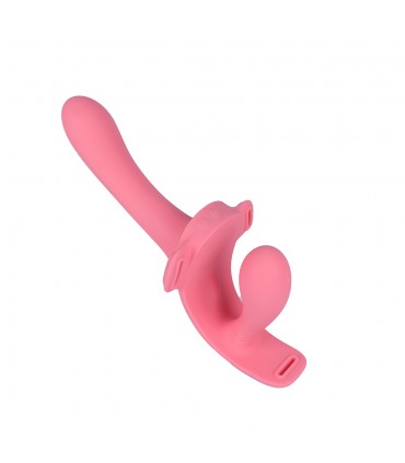 ARNÉS TWINY STRAP-ON DOBLE VIBR SILICONA LÍQUIDA USB
