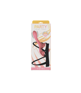 ARNÉS TWINY STRAP-ON DOBLE VIBR SILICONA LÍQUIDA USB