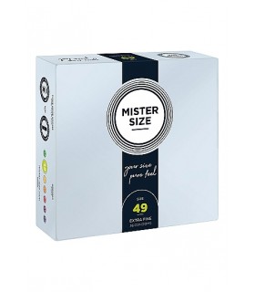 PRESERVATIVOS MISTER SIZE PURE FEEL EXTRA FINO 49 MM 36 UDS