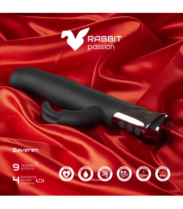 LAPIN VIBRANT RECHARGEABLE BEVEREN AVEC BILLES ROTATIVES