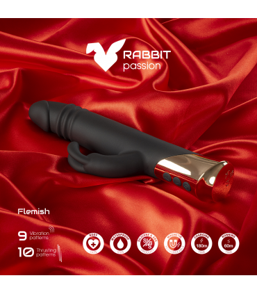 FLEMISH RECHARGEABLE ROTATING RABBIT VIBRATOR