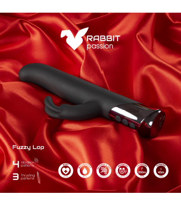 FIZZY LOP RECHARGEABLE THRUSTING RABBIT VIBRATOR
