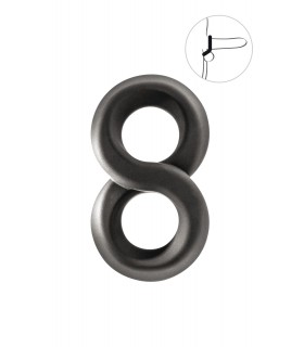 ANILLO PENE-TESTÍCULOS SILICONA EN 8