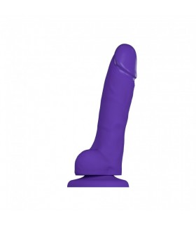 PENE REALÍSTICO SILICONA SUAVE MORADO M