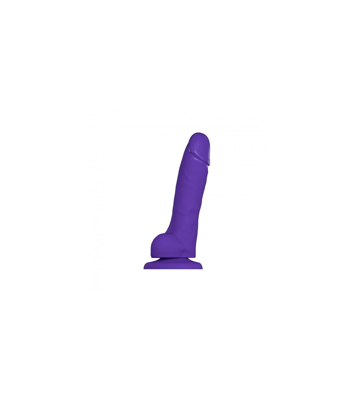 PENE REALÍSTICO SILICONA SUAVE MORADO M