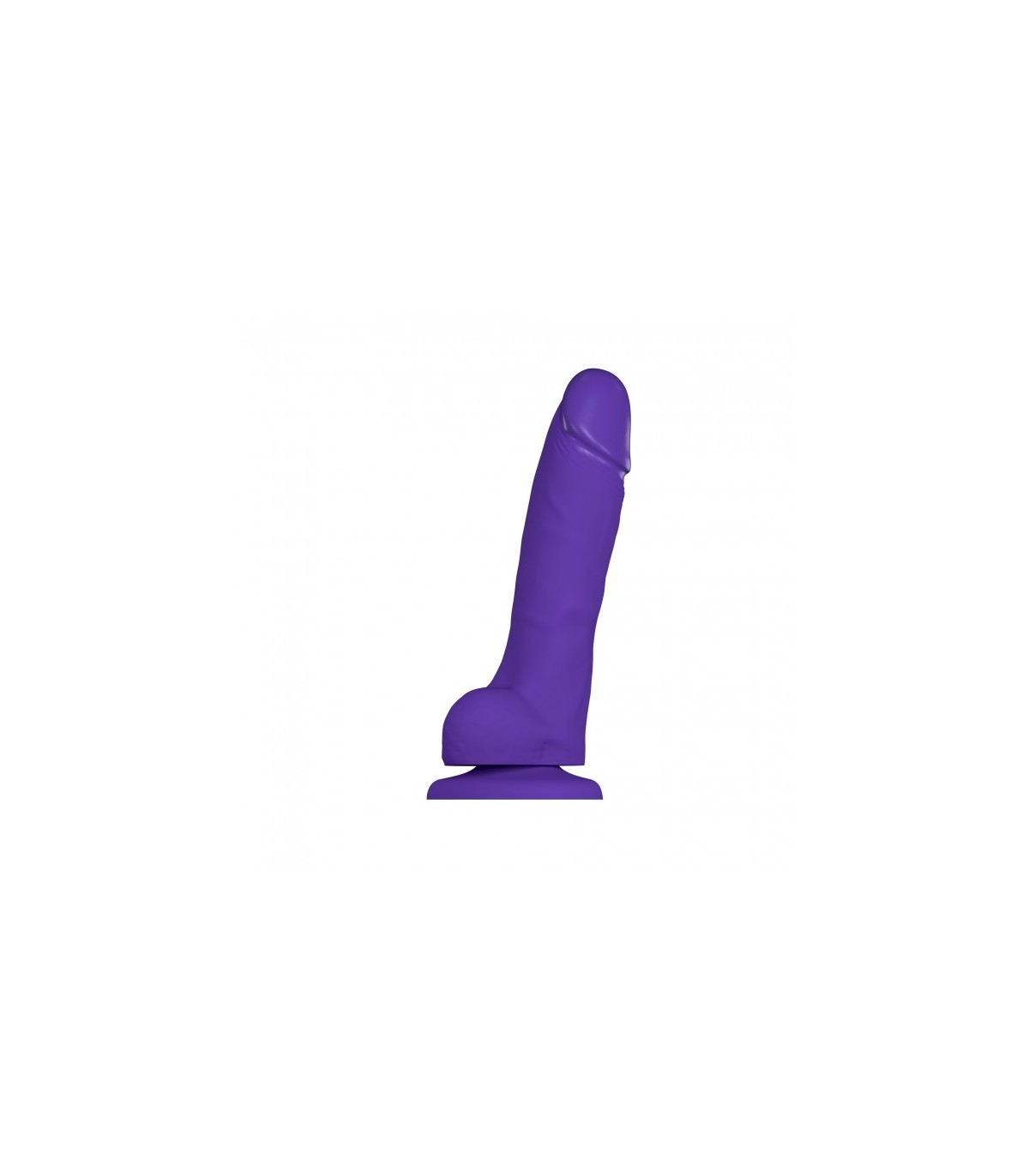 PENE REALÍSTICO SILICONA SUAVE MORADO L