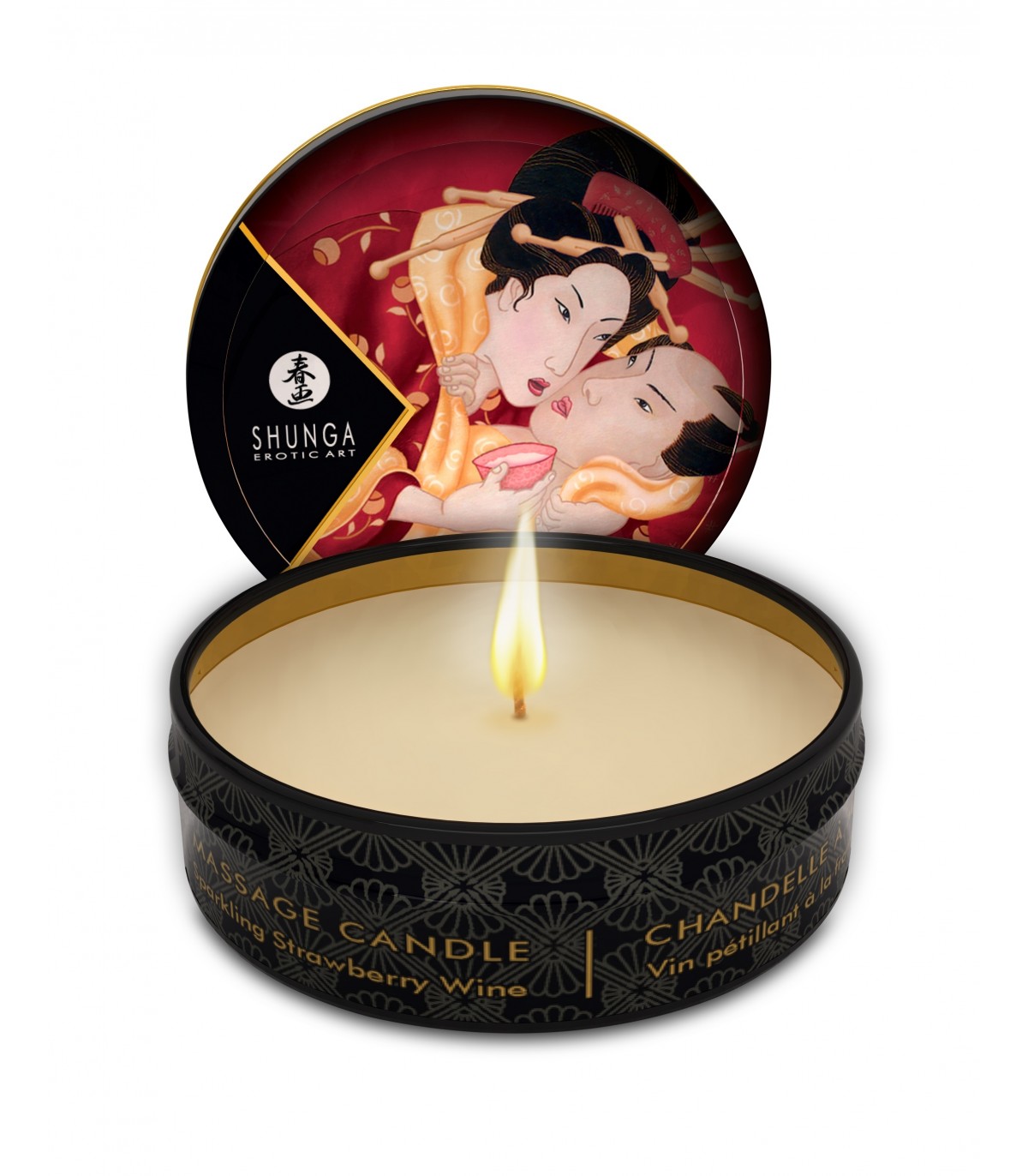 VELA DE MASAJE FRESA CHAMPAGNE 30ML