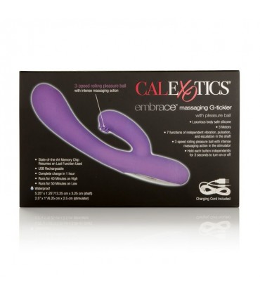 EMBRACE MASSAGING G-TICKLER USB VIBRATOR PURPLE