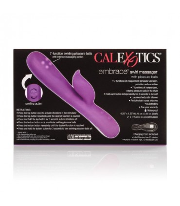 EMBRACE SWIRL MASSAGER USB VIBRATOR PURPLE