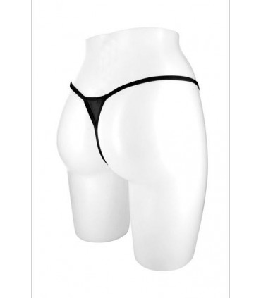 SCHWARZER MINI-TANGA MELINDA EINHEITSGRÖSSE