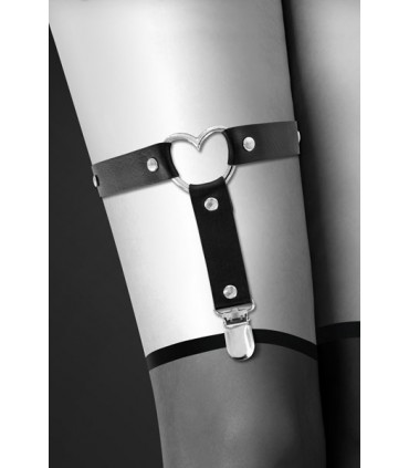 SCHWARZES HERZ STRUMPFBAND