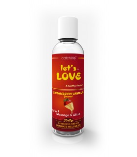 LET'S LOVE MASSAGE GLIDE FRESA-VAINILLA 100ML