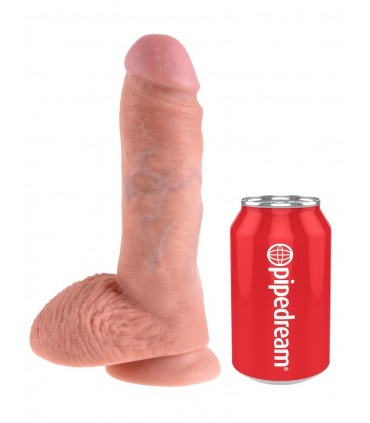 8" COCK WITH BALLS  LIGHT