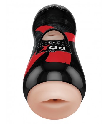 VIBRATING ORAL STROKER LIGHT/BLACK