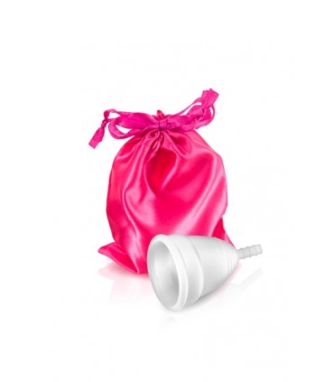 COPPA MESTRUALE IN SILICONE BIANCO TAGLIA S