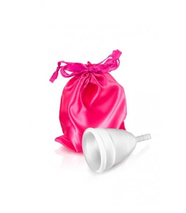 COPA MENSTRUAL SILICONA BLANCA TALLA L