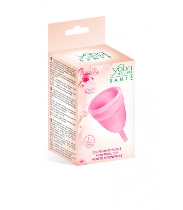 COPPA MESTRUALE IN SILICONE ROSA TAGLIA L