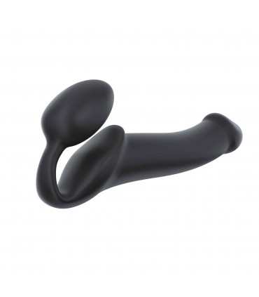 HARNESS DILDO STRAP-ON FLEXIBLE SOFT SILICONE BLACK L
