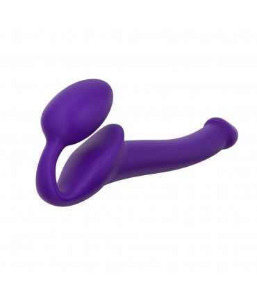 HARNAIS DILDO STRAP-ON FLEXIBLE SILICONE SOUPLE VIOLET S