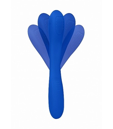 ULTRAFLEXIBLE DOUBLE ENDED BLUE RECHARGEABLE VIBRATOR