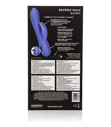 VIBRADOR RECARGABLE BEVERLY HILLS BUNNY AZUL