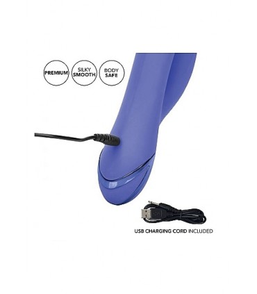 VIBRADOR RECARGABLE BEVERLY HILLS BUNNY AZUL