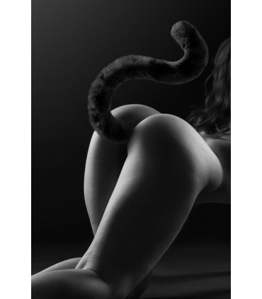 SPINA IN SILICONE CON CODA ARTICOLATA DI GATTO NERO