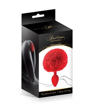 PLUG SILICONA POMPÓN ROJO