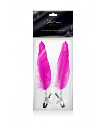 EINSTELLBARE KLEMMEN MIT FUCHSIA-FEDER