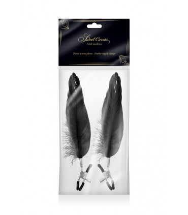 MORSETTI REGOLABILI CON PIUMA NERA