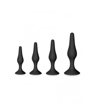 ANAL KIT X4 SCHWARZES SILIKON