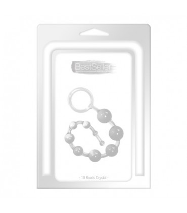 ANAL STRIP 10 CLEAR BALLS