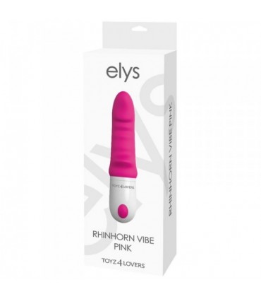 VIBRADOR SILICONA ELYS RHINHORN 9 INTENSIDADES ROSA