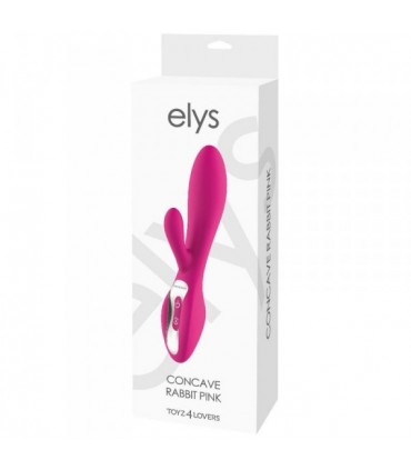 VIBRADOR SILICONA ELYS CONCAVE RECARGABLE ROSA