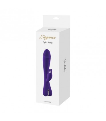VIBRATEUR RABBIT EN SILICONE RECHARGEABLE VIOLET