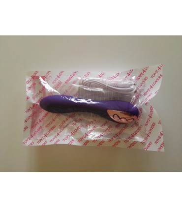 VIBRATEUR EN SILICONE BALEINE POINT G RECHARGEABLE VIOLET