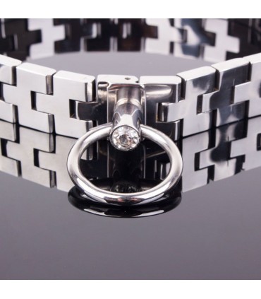 COLLIER ARTICULÉ AVEC PIERRE BLANCHE