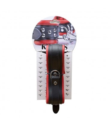 COLLAR 5 CM ROJO/NEGRO