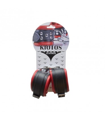 ANKLE CUFFS 5 CM RED/BLACK