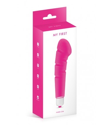 HARTER AUF ROSA SILIKON-VIBRATOR